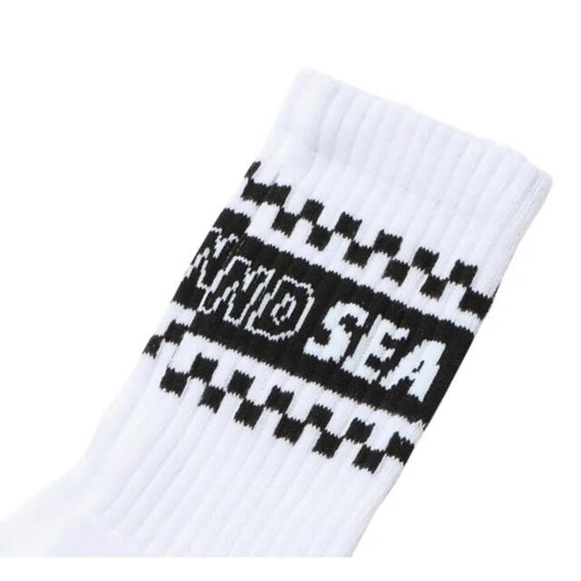 WIND AND SEA(ウィンダンシー)のキムタク私物　vans × wind and sea  sox ソックス　M新品 メンズのレッグウェア(ソックス)の商品写真