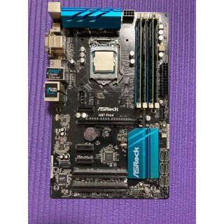 Asrock h97pro i7.4770k メモリ(8×2.4×2)セット(PCパーツ)