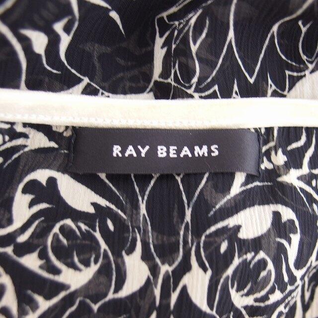 Ray BEAMS(レイビームス)のレイビームス ワンピース  ミニ フレア レース 透け感 薄手 総柄 七分袖 M レディースのワンピース(ミニワンピース)の商品写真