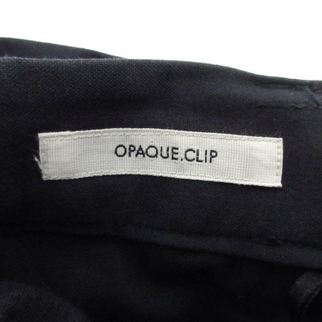 OPAQUE.CLIP(オペークドットクリップ)のOPAQUE.CLIP ワイドパンツ CARREMAN リボンベルト 紺 36 レディースのパンツ(その他)の商品写真