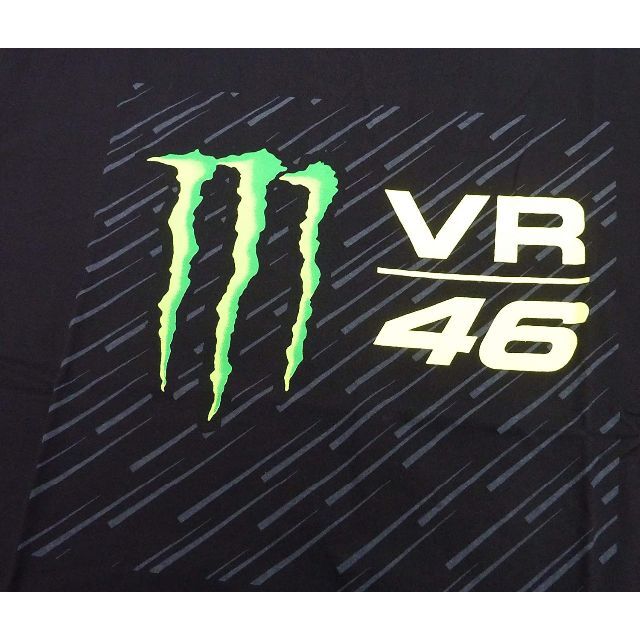 VR46 モンスターエナジー ロゴプリントTシャツ ブラック XXXL メンズのトップス(Tシャツ/カットソー(半袖/袖なし))の商品写真