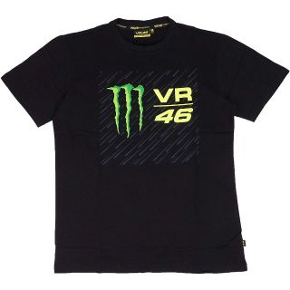 VR46 モンスターエナジー ロゴプリントTシャツ ブラック XXXL(Tシャツ/カットソー(半袖/袖なし))