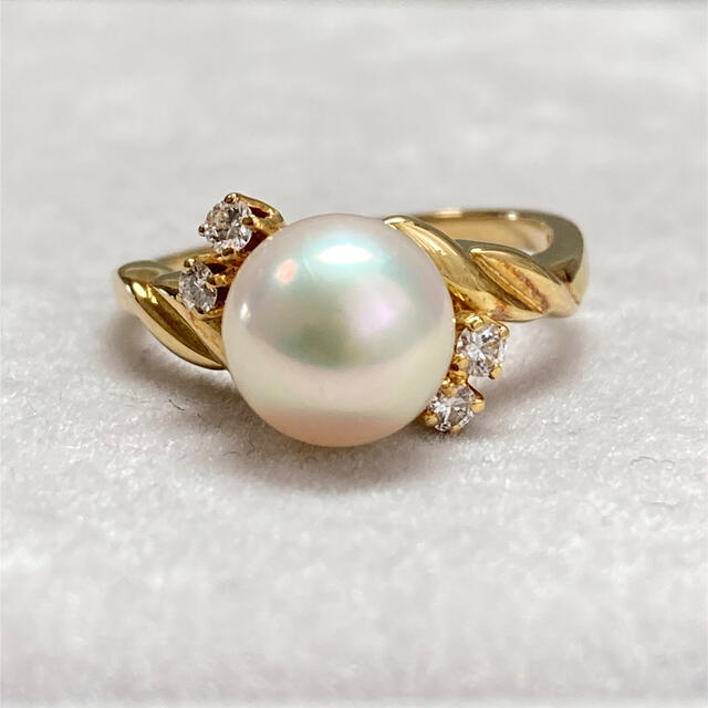 ミキモトのパールリング K18 真珠の指輪 MIKIMOTO | フリマアプリ ラクマ
