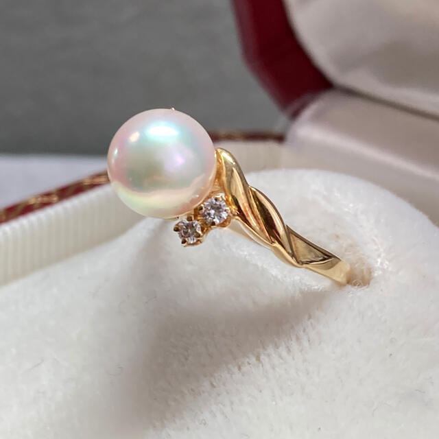 ✧*。MIKIMOTO K18 パールリング✧*。-