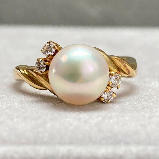 ミキモトのパールリング　K18 真珠の指輪　MIKIMOTO