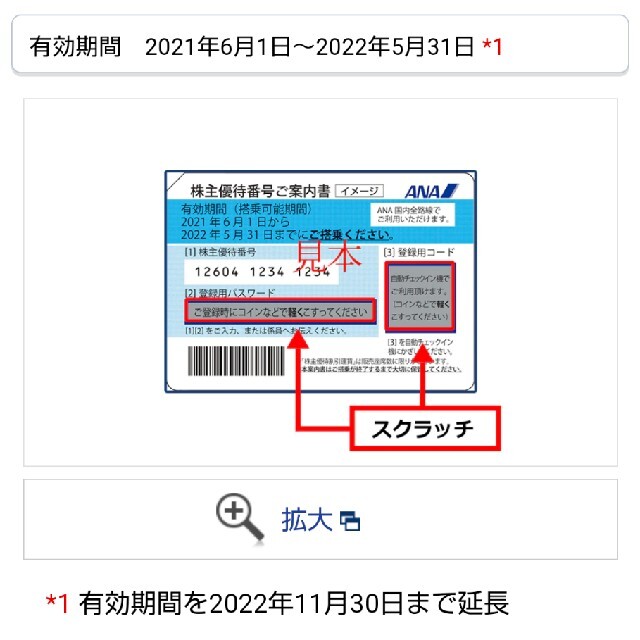 ANA(全日本空輸)(エーエヌエー(ゼンニッポンクウユ))のＡＮＡ株主優待券 チケットの優待券/割引券(その他)の商品写真