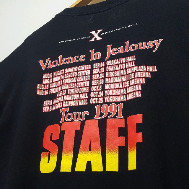 ☆希少 90s 1991 XJAPAN staff バンド Tシャツ ご購入