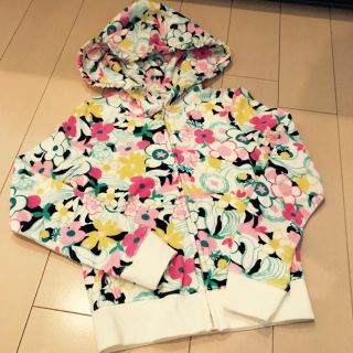 ジューシークチュール(Juicy Couture)の美品Juicy Couture花柄 パーカー 110(カーディガン)