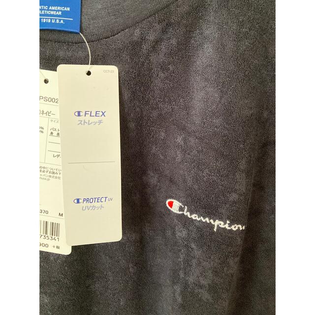 Champion(チャンピオン)の新品　タグ付き　チャンピオン　Tシャツ　カットソー　パイル地　ドロップショルダー レディースのトップス(Tシャツ(半袖/袖なし))の商品写真