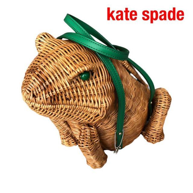 Kate spadeケイトスペード カエルかごバッグ籠バッグ かえる-
