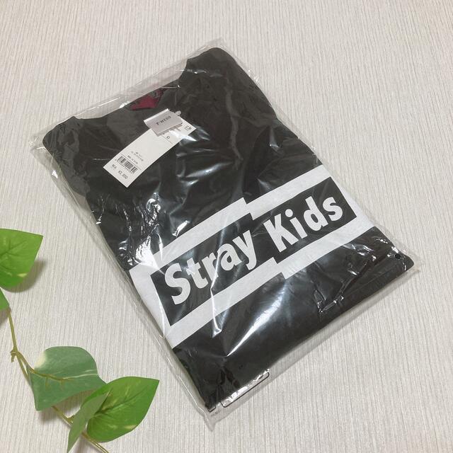 WEGO(ウィゴー)の【新品未使用タグ付】Stray Kids WEGOビッグTシャツ 黒 Lサイズ レディースのトップス(Tシャツ(半袖/袖なし))の商品写真