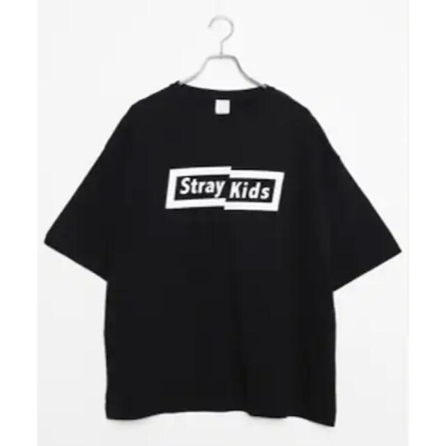 WEGO(ウィゴー)の【新品未使用タグ付】Stray Kids WEGOビッグTシャツ 黒 Lサイズ レディースのトップス(Tシャツ(半袖/袖なし))の商品写真