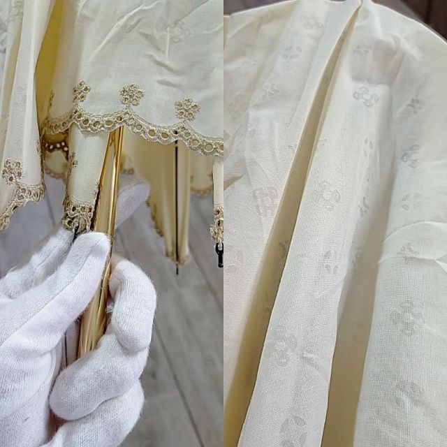 セリーヌ 日傘 折りたたみ 花柄 ロゴ 傘袋付き ベージュ セリーヌ 日傘 折りたたみ 花柄 ロゴ 傘袋付き ベージュ