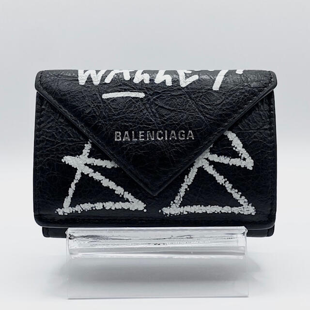 通販大人気】 Balenciaga - 極美品 BALENCIAGA レザー ペーパーミニ