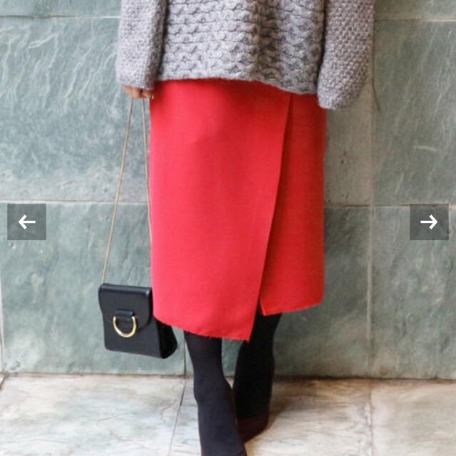 IENA(イエナ)のIENA ×辻直子さんコラボ  ラップスカート レディースのスカート(ひざ丈スカート)の商品写真