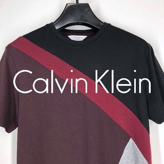 カルバンクライン(Calvin Klein)の◆ Calvin Klein ◆ 切り替えデザイン半袖Tシャツ S ブラック(Tシャツ/カットソー(半袖/袖なし))