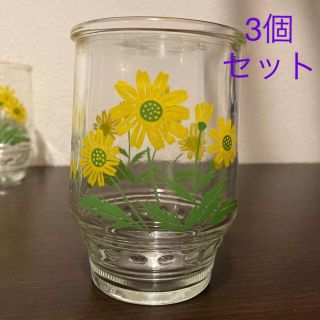 昭和　レトロ　グラス　ガラス　3個セット(その他)