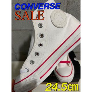 コンバース(CONVERSE)の☆撥水☆コンバース　オールスター　WR カラードライン　ハイ　ホワイト　ピンク(スニーカー)