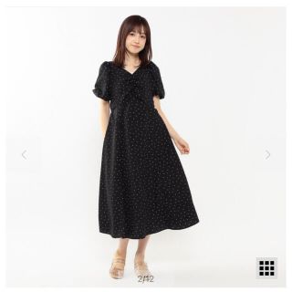 ミッシュマッシュ(MISCH MASCH)のミッシュマッシュ  バックリボンドットワンピース(ロングワンピース/マキシワンピース)