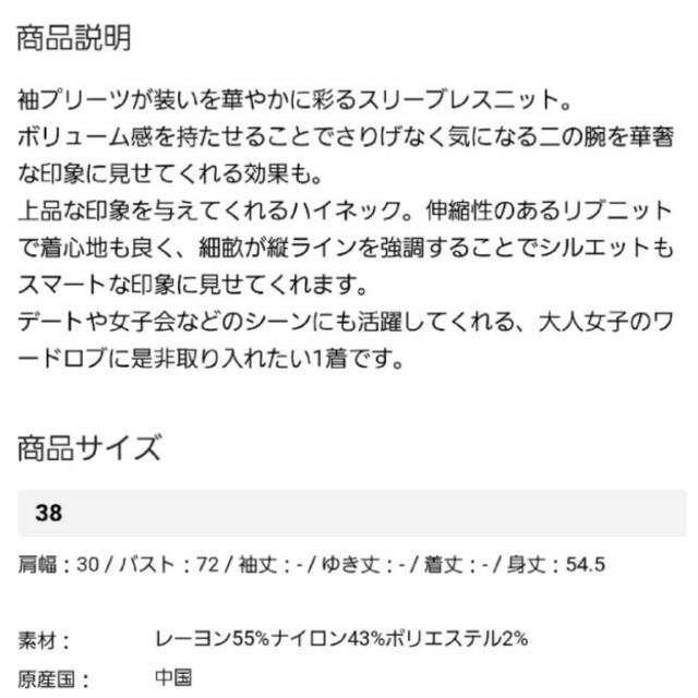 Mystrada(マイストラーダ)の【新品未使用タグ付】マイストラーダ My strada 袖プリーツニット フリル レディースのトップス(ニット/セーター)の商品写真