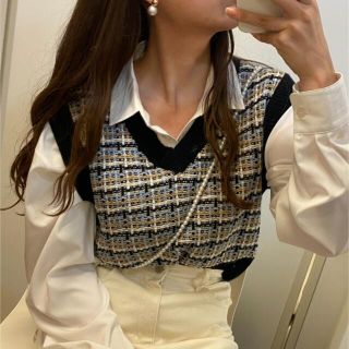ビール i_am_official desgin layerd vest 公式サイトの通販 -www 新品お値下げ iam vest layered design official ロングワンピース