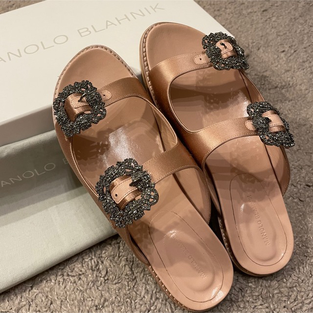 Drawer ドゥロワー別注 MANOLO BLAHNIK ハンギシ サンダル