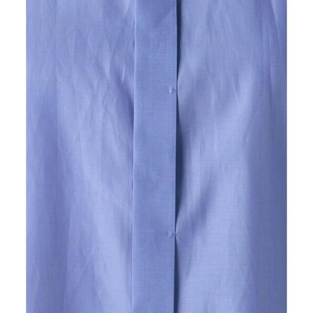 ¥71,500 BLAMINK コットンシルク フリルブラウス 半袖