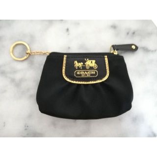 コーチ(COACH)の【新品未使用】COACH コーチ 財布 コインケース ブラック 黒 チャック(コインケース)