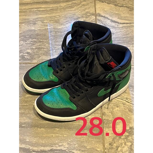 NIKE AIR JORDAN 1 HIGH  PINE GREEN  28cm