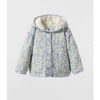ザラキッズ(ZARA KIDS)のZARA kids 新品未使用テクスチャーフラワーキルティングジャンパー(ジャケット/上着)