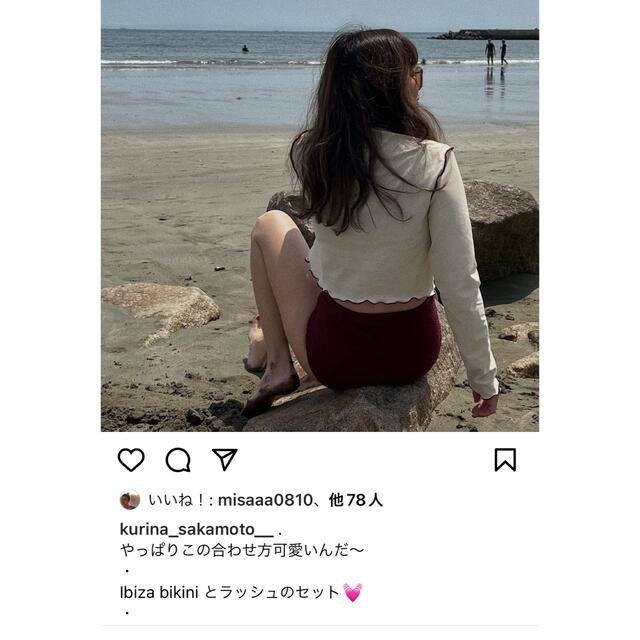 新品☆モナム☆monamour イビザ ビキニ 水着 ワイン