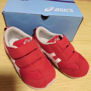 アシックス(asics)のアシックス スクスク アイダホBABY JP ベビーシューズ レッド×ホワイト…(スニーカー)