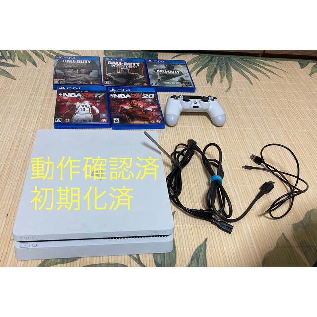 PlayStation 4 グレイシャーホワイト 500GB PS4 本体 - 家庭用ゲーム機本体
