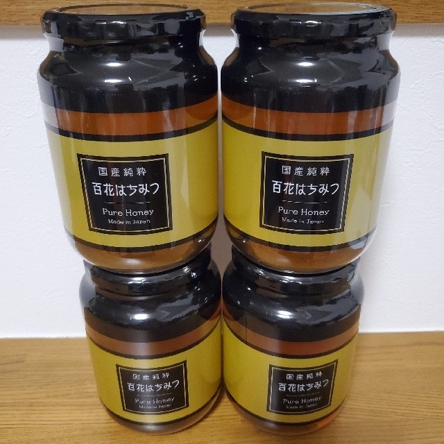 国産純粋百花はちみつ 1kg×4個 - その他
