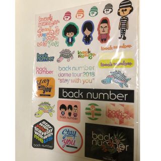 バックナンバー(BACK NUMBER)のbacknumber ステッカー(ミュージシャン)