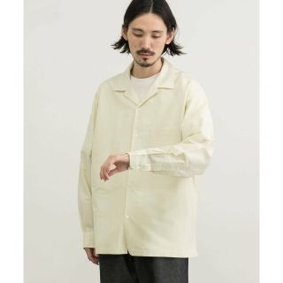 アーバンリサーチ(URBAN RESEARCH)の【CREAM】コットンシルクロングスリーブオープンカラーシャツ(その他)