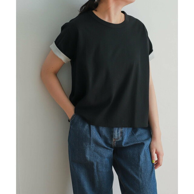 URBAN RESEARCH DOORS(アーバンリサーチドアーズ)の【brown×blk】mizuiro ind reversible t-shirts レディースのトップス(カットソー(長袖/七分))の商品写真