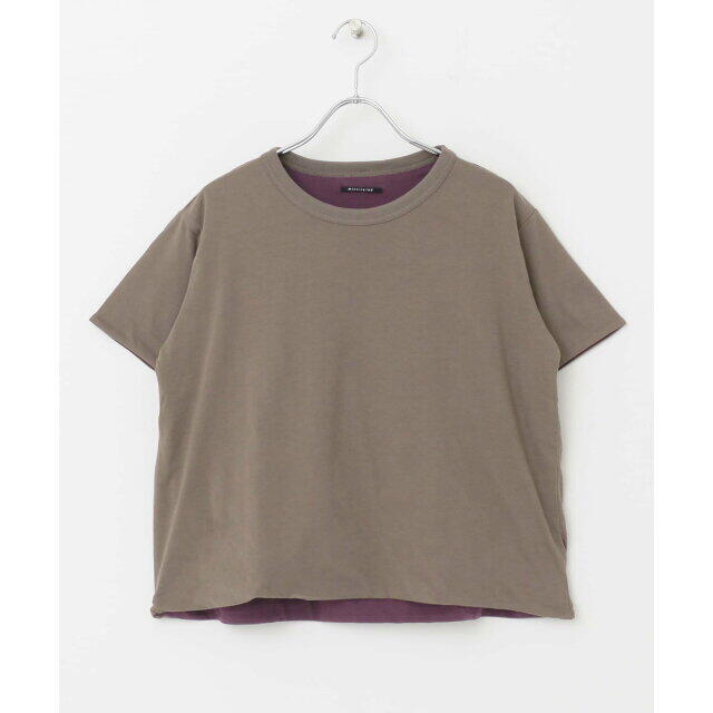 URBAN RESEARCH DOORS(アーバンリサーチドアーズ)の【brown×blk】【FREE】mizuiro ind reversible t-shirts レディースのトップス(カットソー(長袖/七分))の商品写真