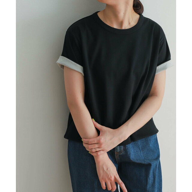 【blk×beige】mizuiro ind reversible t-shirts