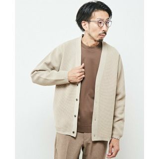 メンズメルローズ(MEN'S MELROSE)の【ベージュ】【WEB限定】ウォッシャブルハイゲージニットカーディガン(その他)