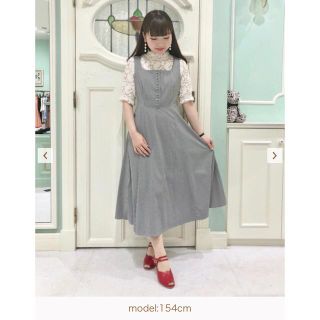 アンアナザーアンジェラス(an another angelus)の【お値下げしました！】バックレースアップギンガムチェックジャンスカ(ロングワンピース/マキシワンピース)