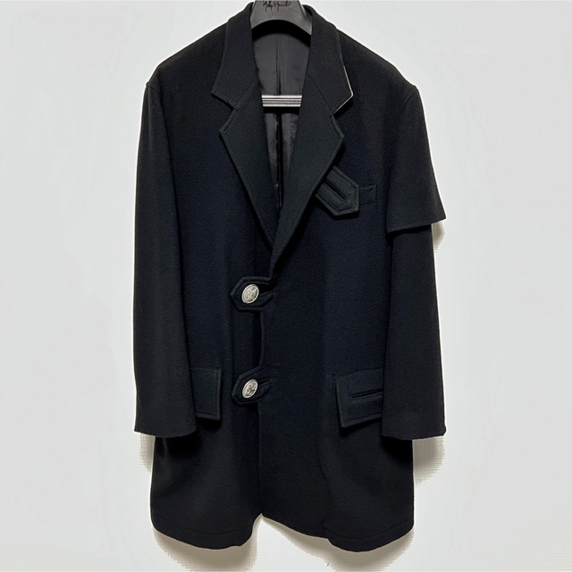 Yohji Yamamoto(ヨウジヤマモト)のyohji yamamoto 19aw メタルボタン ロングコート メンズのジャケット/アウター(チェスターコート)の商品写真