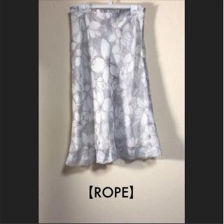 ロペ(ROPE’)の美品♠ROPE♠花柄レーススカート❣️春夏物衣料大放出中❣️(ひざ丈スカート)