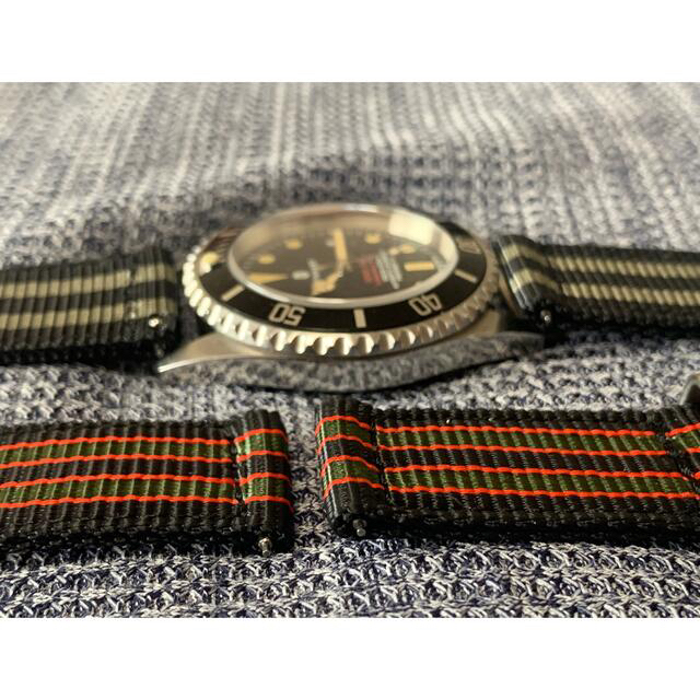 ROLEX(ロレックス)の【高品質新品送料込】20ミリ ジェームズボンド NATOベルト ロレックス 2本 メンズの時計(ラバーベルト)の商品写真