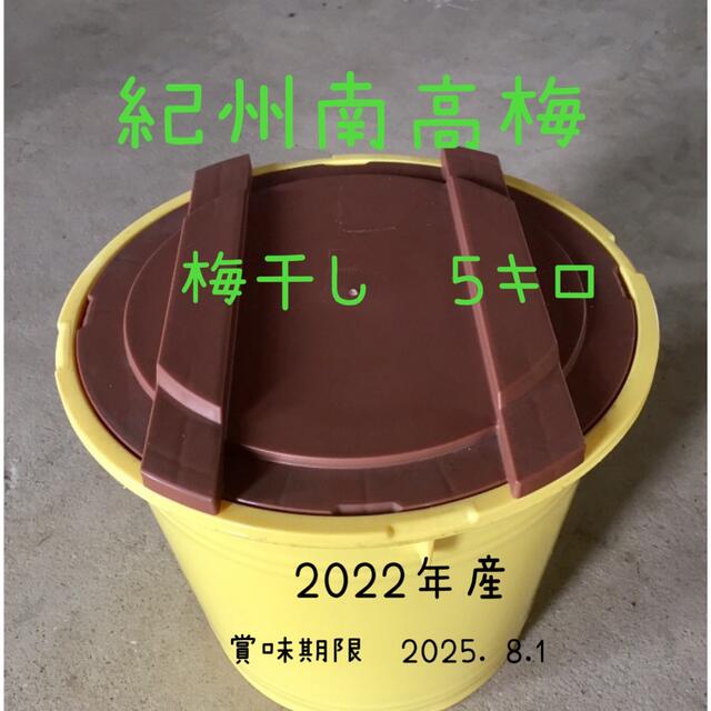 ✨新梅✨紀州南高梅　梅干し　５キロ  無添加 食品/飲料/酒の食品(野菜)の商品写真