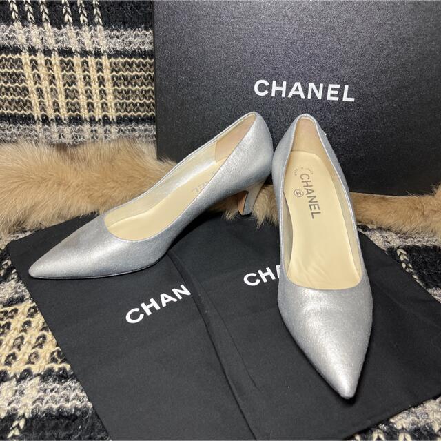 超美品⭐︎CHANEL ポインテッドトゥ ミュール パンプス