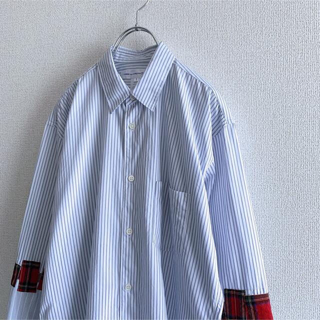 コムデギャルソンシャツ ストライプドッキングロングシャツ 美品 shirt