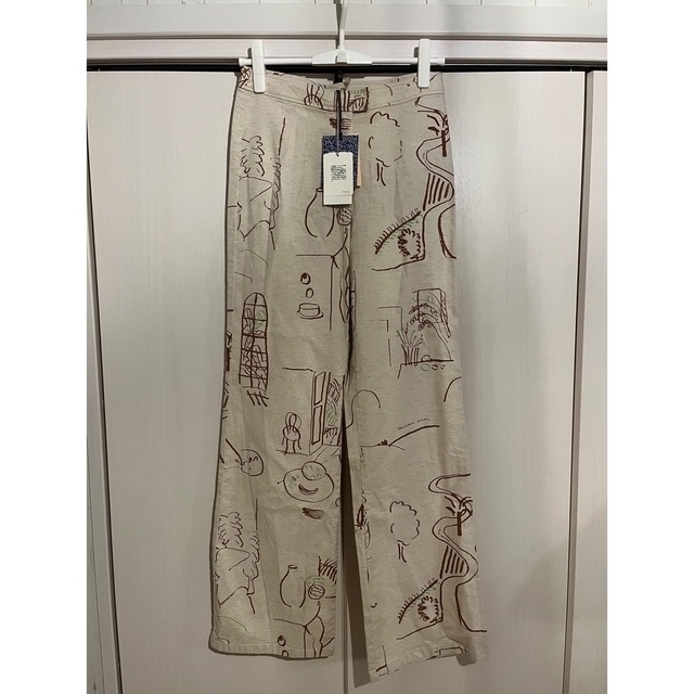 UNITED ARROWS(ユナイテッドアローズ)のpaloma wool print pants s size レディースのパンツ(カジュアルパンツ)の商品写真