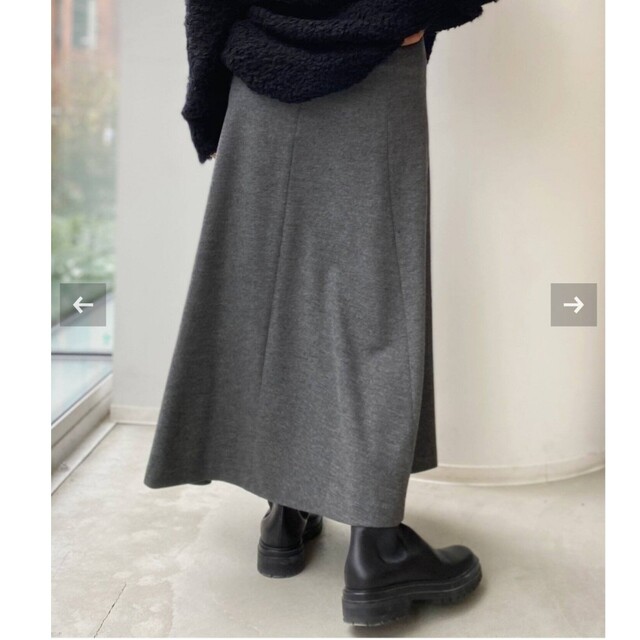 L'Appartement DEUXIEME CLASSE(アパルトモンドゥーズィエムクラス)のL'Appartement Wool Asymmetry Skirt レディースのスカート(ロングスカート)の商品写真