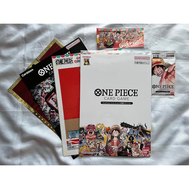 ONE PIECE(ワンピース)のフルセット×4送料込★ONEPIECE 25周年限定プレミアムカードコレクション エンタメ/ホビーのアニメグッズ(カード)の商品写真